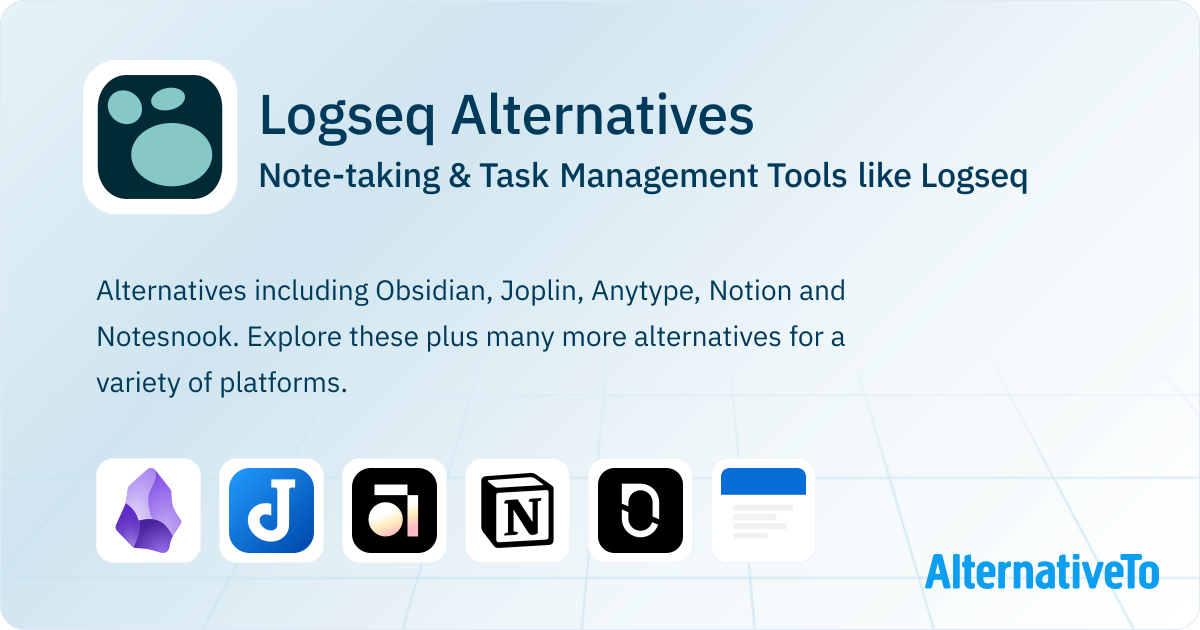 Great Logseq Alternatives: Top Note-taking Tools in 2026 | AlternativeTo