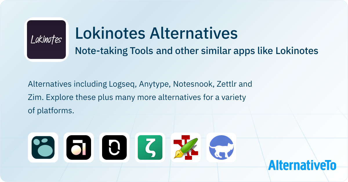 Lokinotes Alternatives: Top 12 Note-taking Tools & Similar Websites ...
