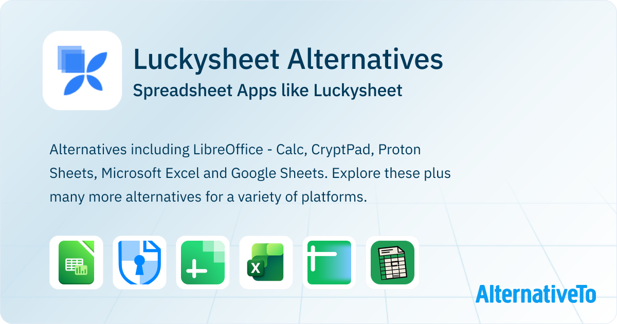Luckysheet Alternatives: Top 12 Spreadsheet & Similar Apps | AlternativeTo