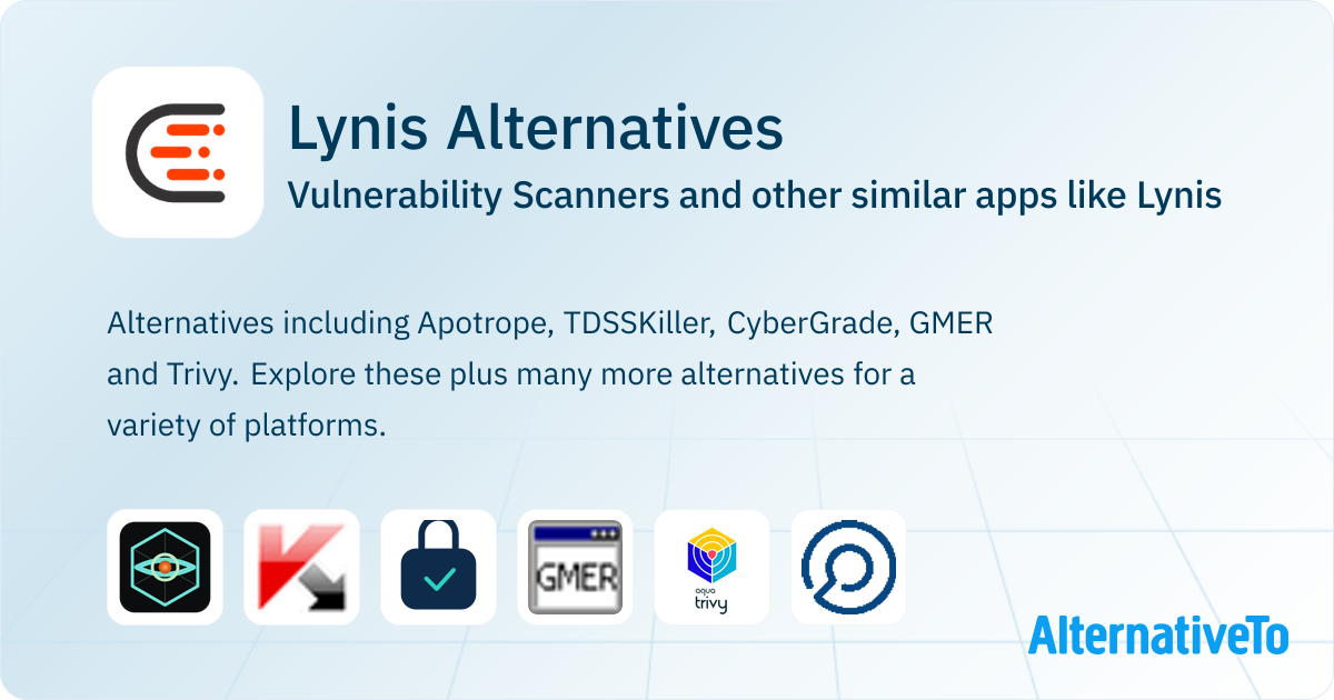 Lynis Icon Lynis Alternatives: Top 15 Vulnerability Scanners & Similar Apps ...