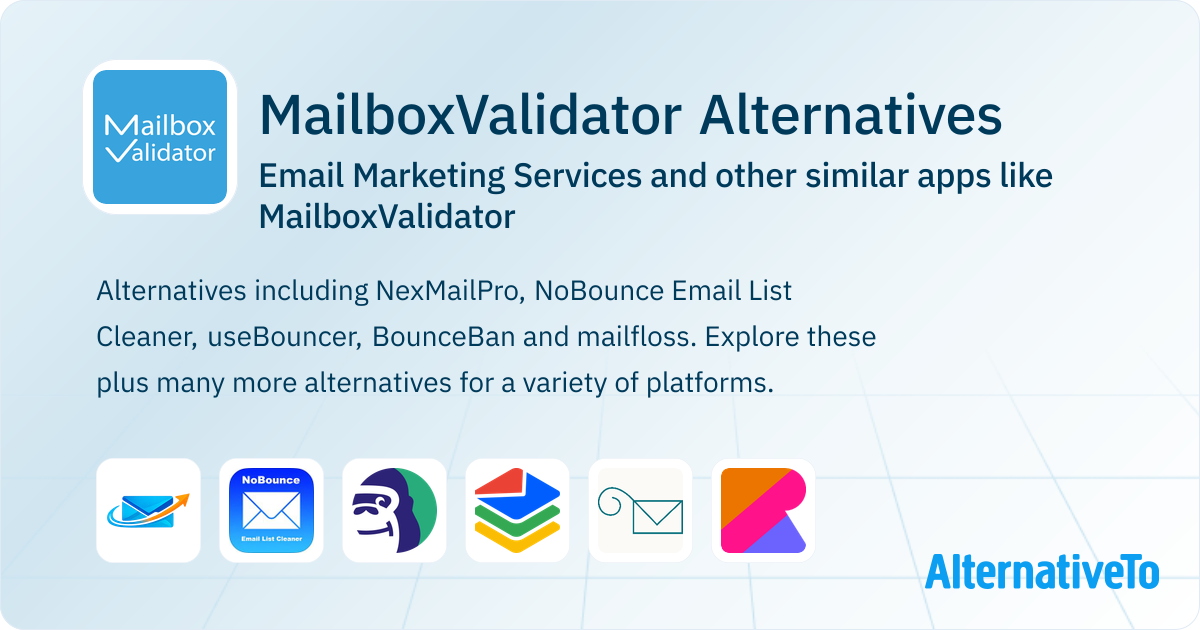 MailboxValidator Alternatives: Top 12 Email Marketing Services ...