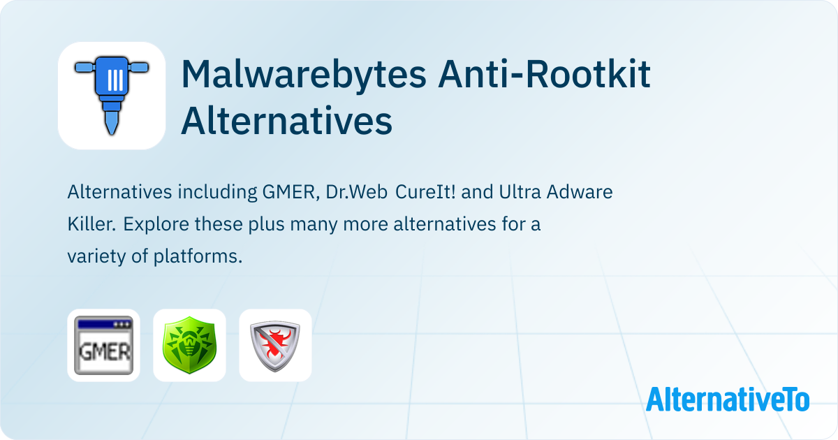 Malwarebytes Anti-Rootkit Alternatives - Explore Similar Software ...