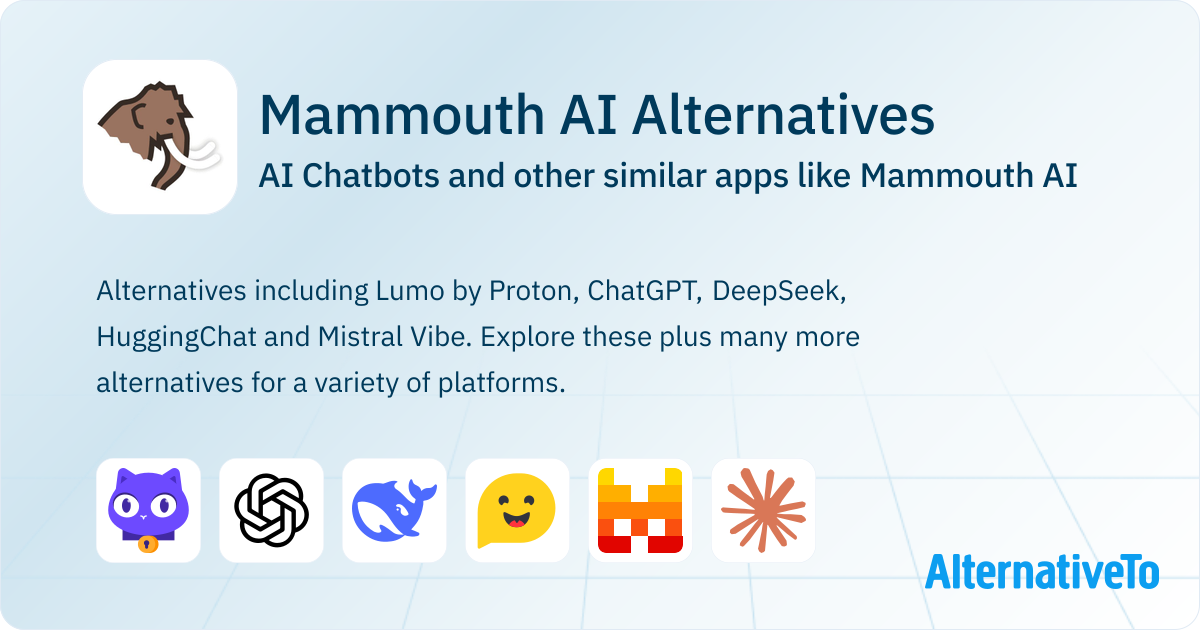 Mammouth AI Alternatives: Top 12 AI Chatbots & Similar Websites ...