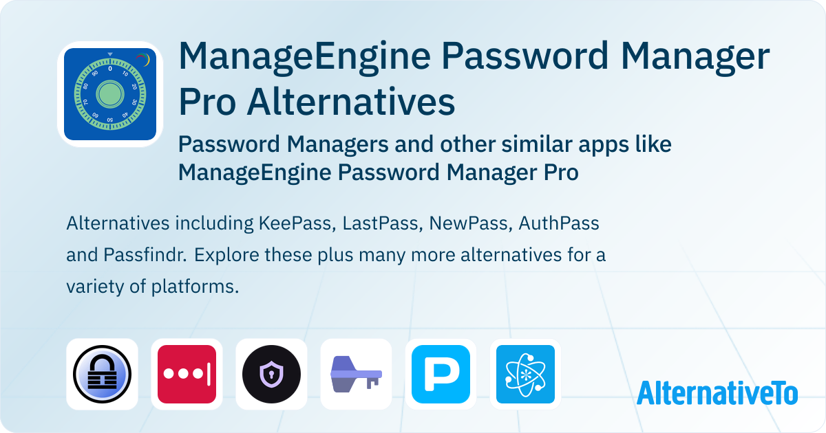 ManageEngine Password Manager Pro Alternatives: Top 12 Password ...