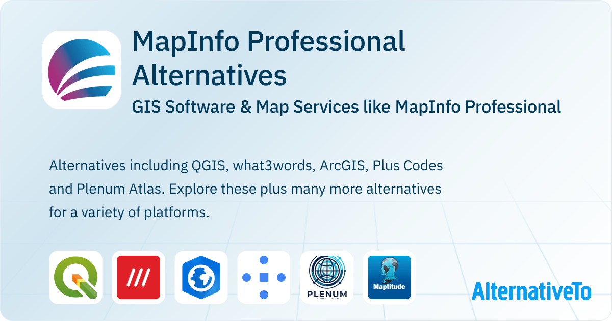 MapInfo Professional Alternatives: Top 12 GIS Software | AlternativeTo