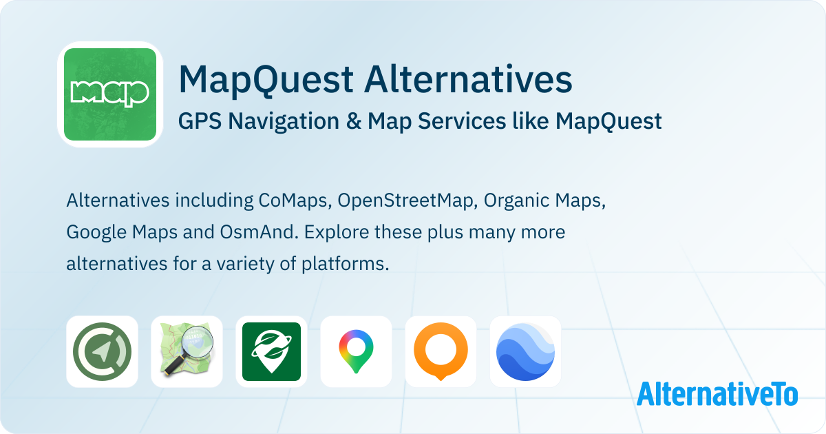 MapQuest Alternatives: Top 12 GPS Navigation & Map Services | AlternativeTo