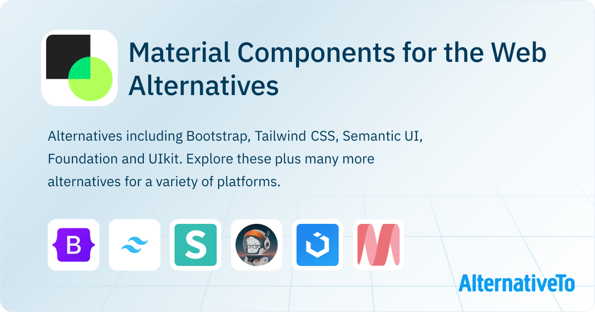 Material Components for the Web Alternatives - Explore Similar Sites ...