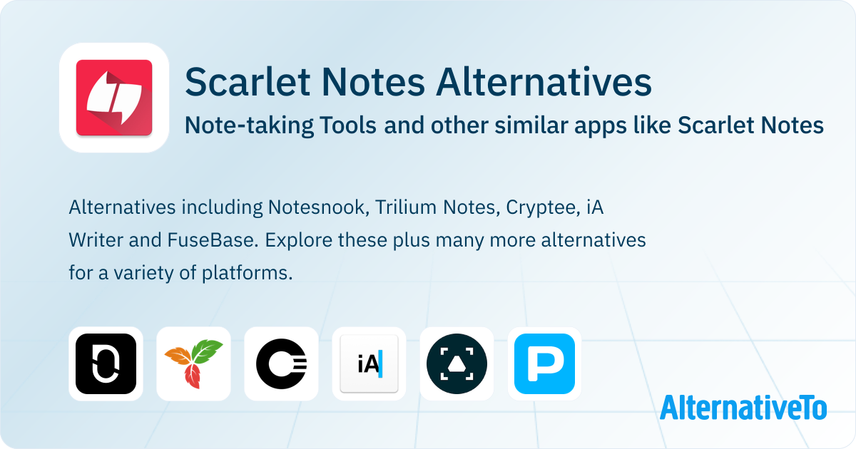 Scarlet Notes Alternatives: Top 12 Note-taking Tools & Similar Apps ...