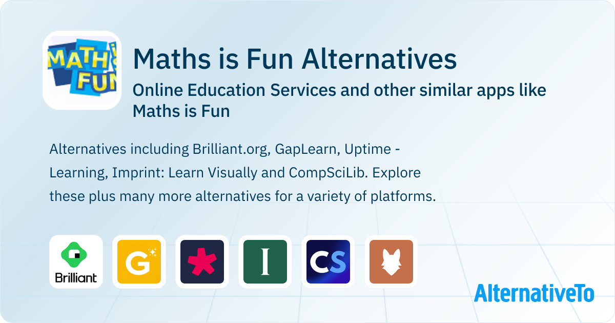 Maths is Fun Alternatives: Top 5 Online Education Services & Similar ...