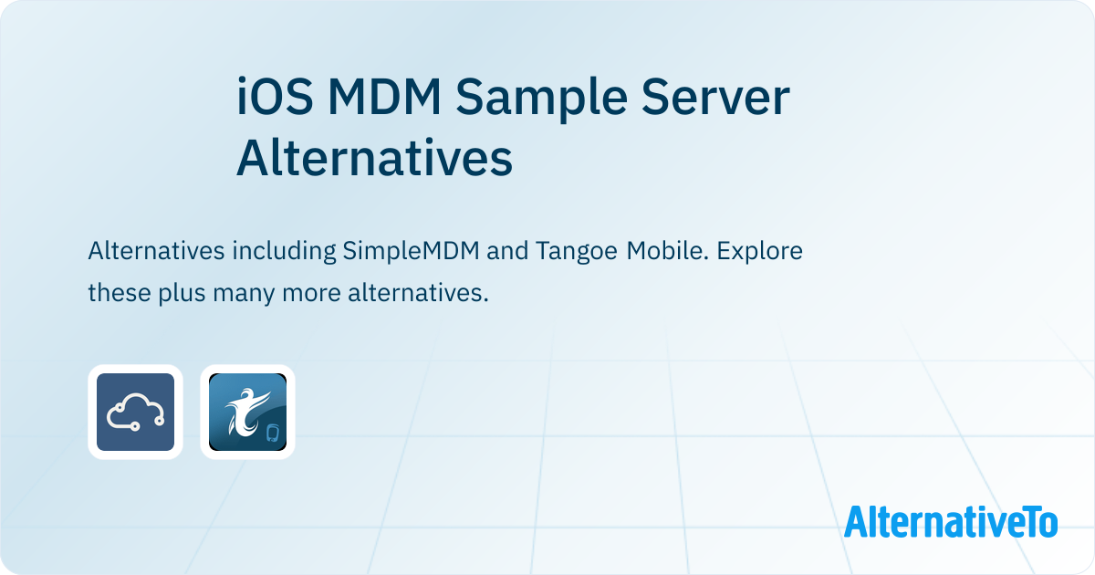 iOS MDM Sample Server Alternatives - Explore Similar Software ...