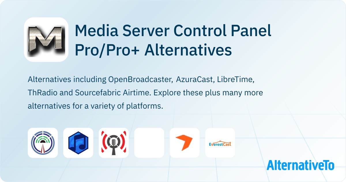 Media Server Control Panel Pro/Pro+ Alternatives - Explore Similar ...