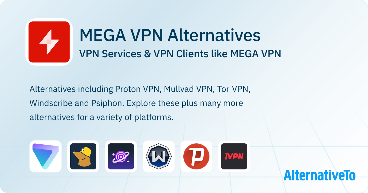 MEGA VPN Alternatives: Top 12 VPN Services & VPN Clients | AlternativeTo