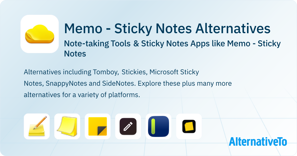 Simple Note Alternatives Memo - Sticky Notes Alternatives: Top 12 Note-taking Tools | AlternativeTo