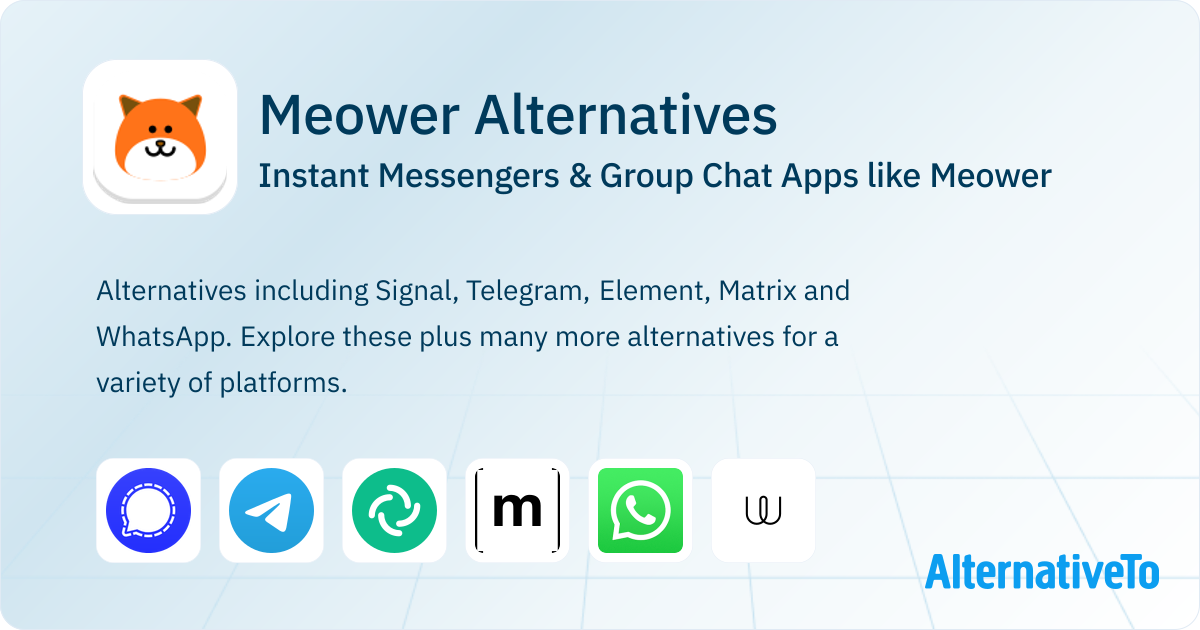 Meower Power Meower Alternatives: Top 11 Instant Messengers | AlternativeTo