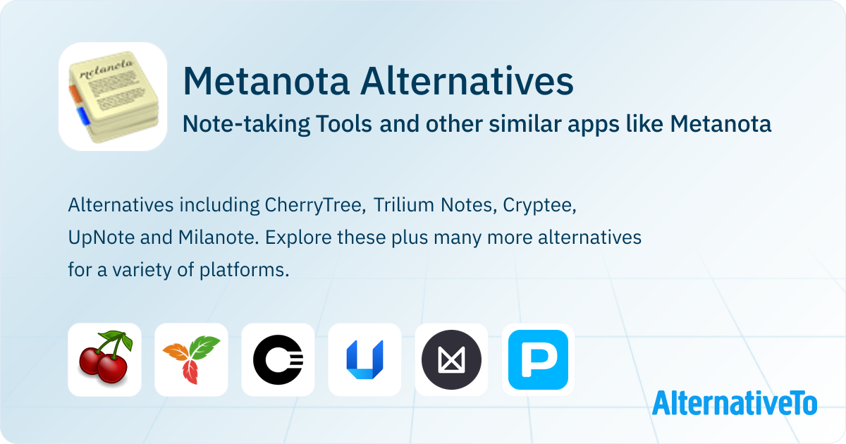 Meta Note Metanota Alternatives: Top 12 Note-taking Tools & Similar Apps ...