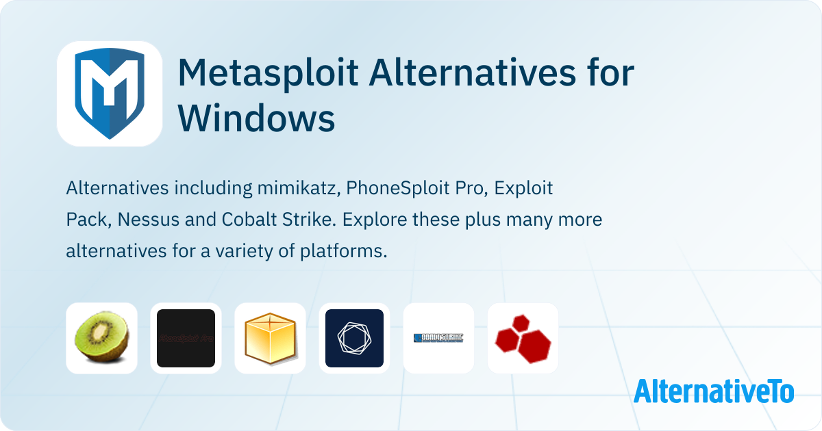 Metasploit Alternative Metasploit Alternatives for Windows: Top 11 Penetration Testing Tools ...