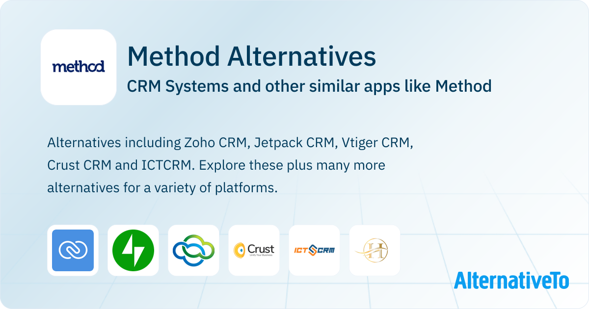 Utilizing Alternative Methods Method Competitors: Top 8 Alternative CRM Systems | AlternativeTo