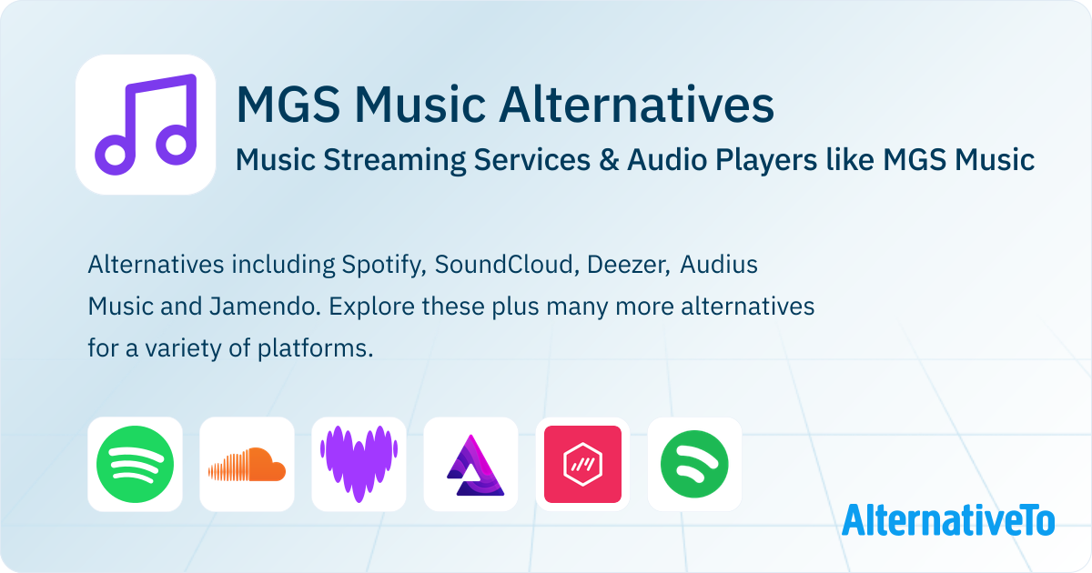MGS Music Alternatives: Top 6 Music Streaming Services | AlternativeTo