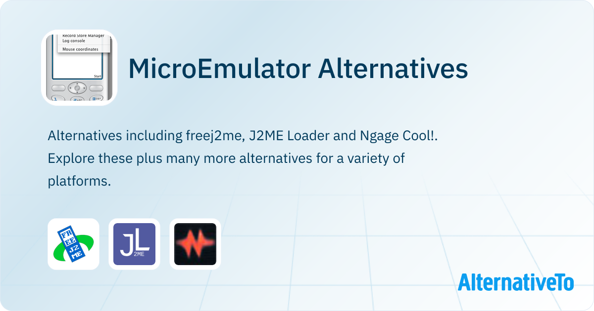 MicroEmulator Alternatives - Explore Similar Apps | AlternativeTo