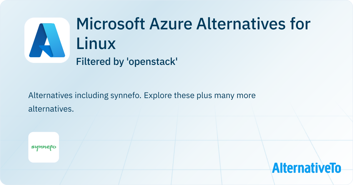 Microsoft Azure Alternatives for Linux filtered by 'openstack