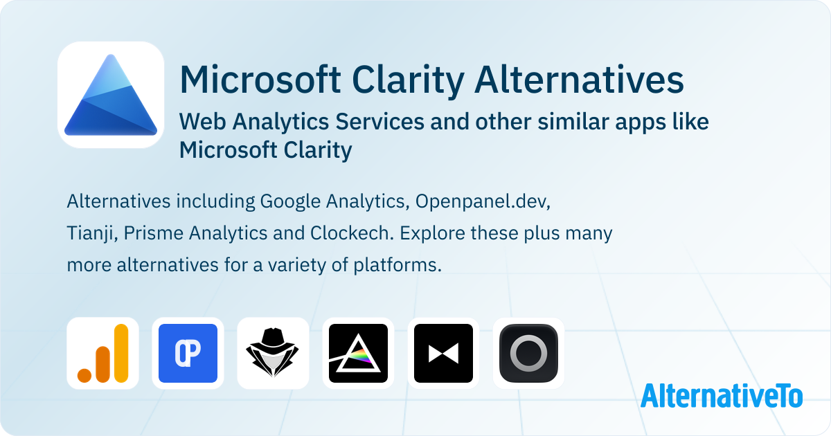 Microsoft Clarity Alternatives Top 12 Web Analytics Services & Similar