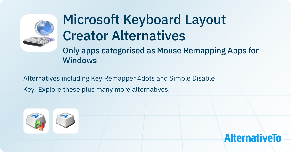 Microsoft Keyboard Layout Creator Alternatives for Windows: Top 2 Mouse ...