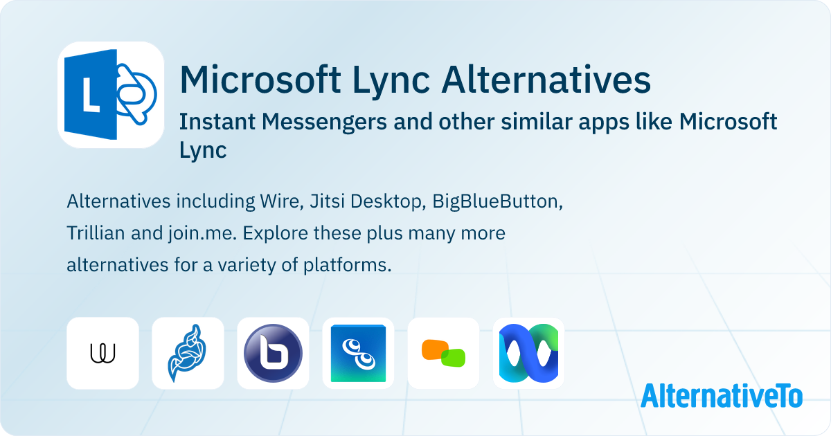 Microsoft Lync Alternatives: Top 12 Instant Messengers & Similar Apps ...