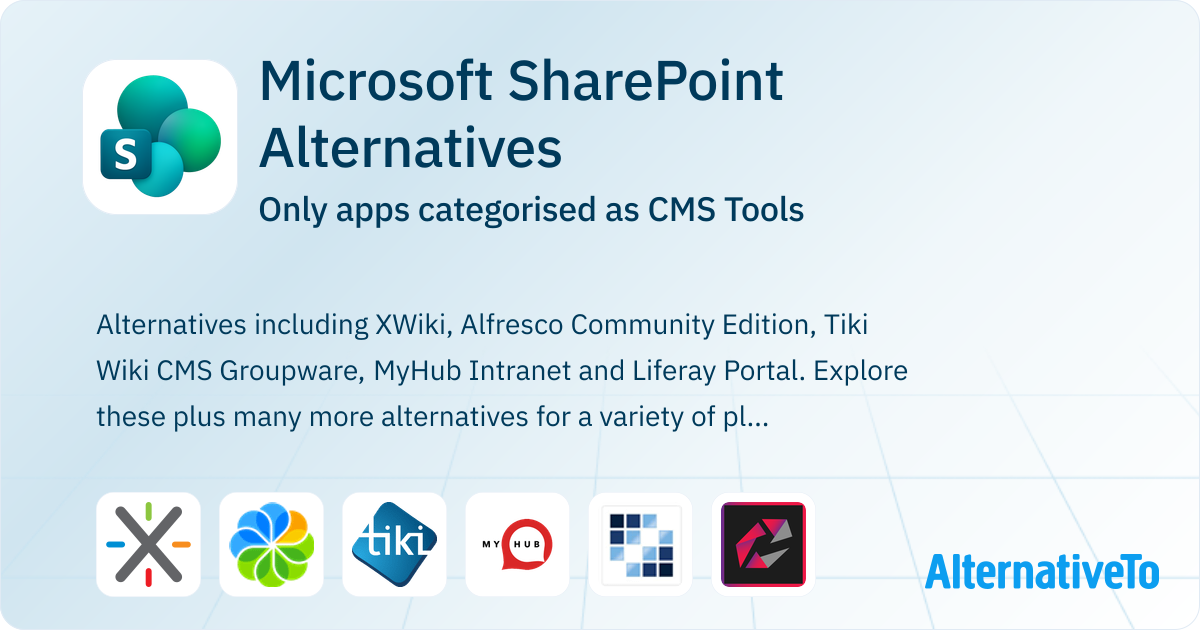 Microsoft SharePoint Alternatives Top 17 CMS Tools AlternativeTo