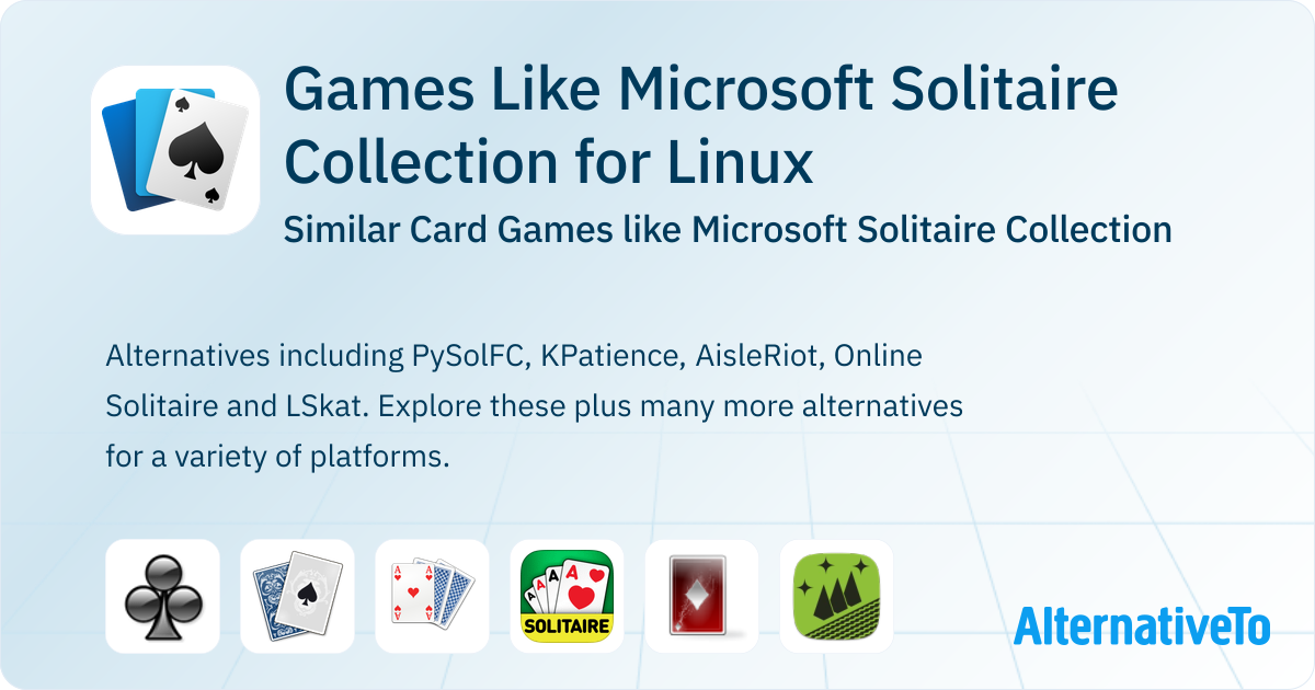 Games Like Microsoft Solitaire Collection for Linux: Similar Card Games ...