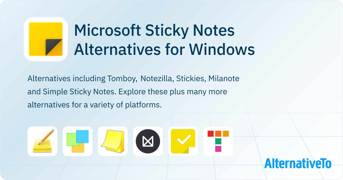 Microsoft Sticky Notes Alternatives for Windows: Top 24 Sticky Notes ...