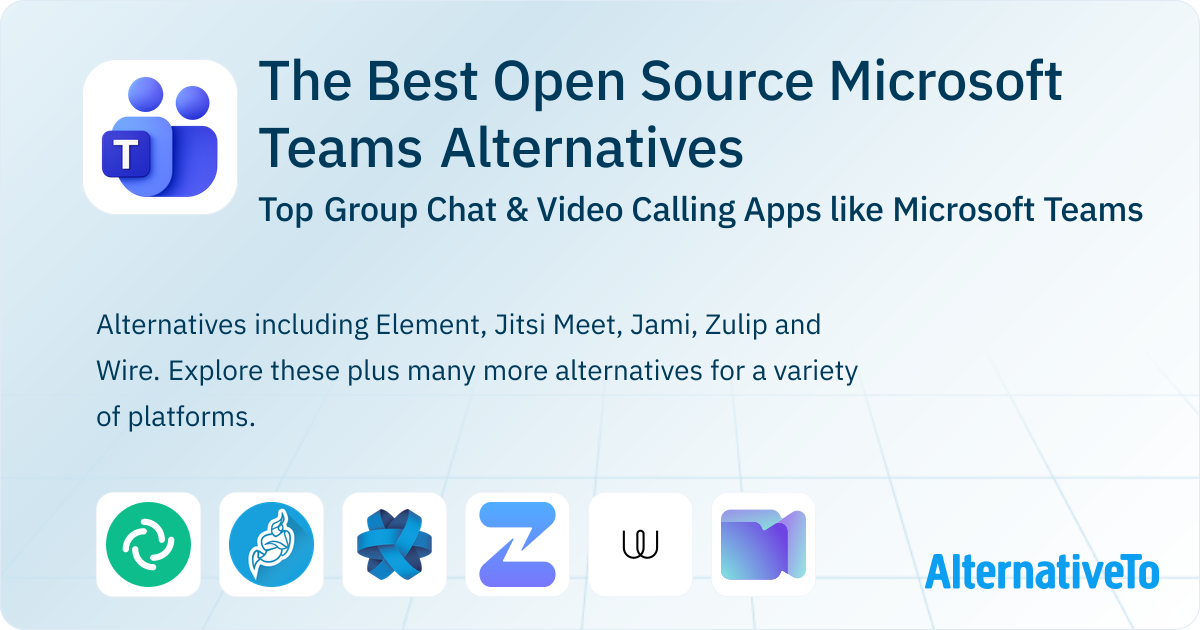 Open Source Microsoft Teams Alternatives Top 12 Group Chat Apps