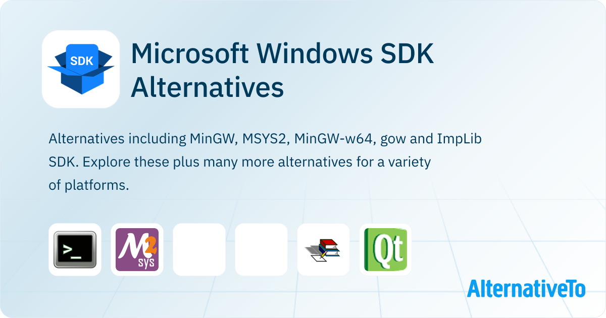 Microsoft Windows SDK Alternatives - Explore Similar Software ...
