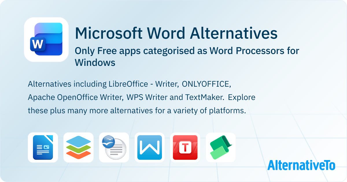 Free Microsoft Word Alternatives for Windows Top 23 Word Processors
