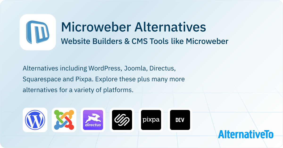 Microweber Alternatives: Top 12 CMS Tools & Website Builders ...