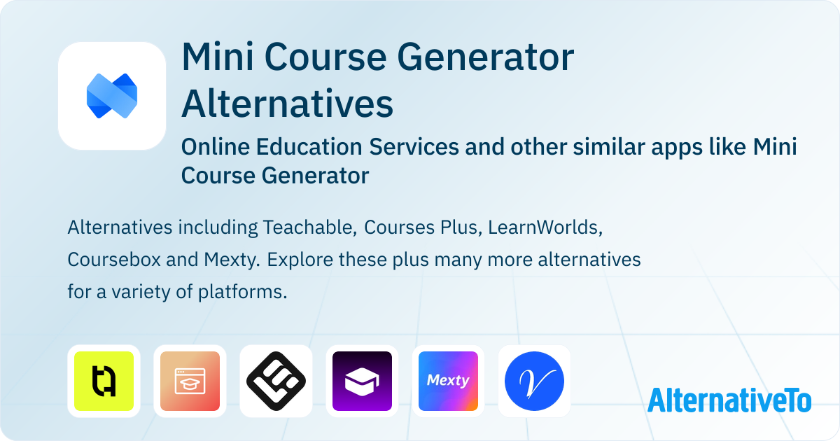 Mini Course Generator Alternatives: Top 18 Online Education Services ...