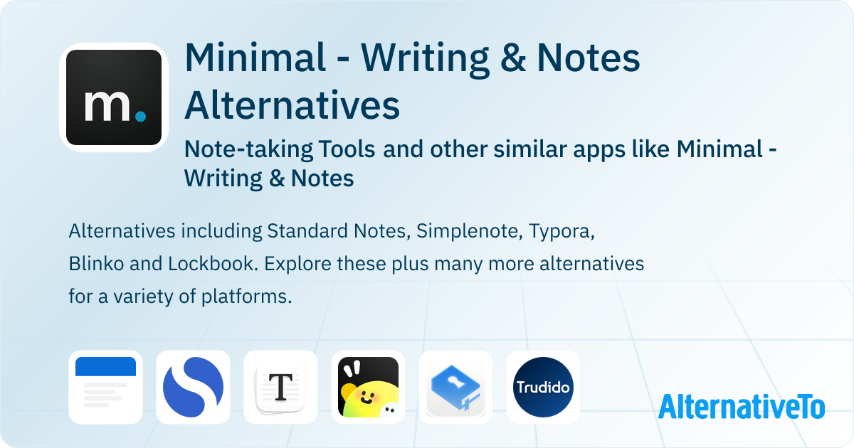 Simple Note Alternatives Minimal - Writing & Notes Alternatives: Top 12 Note-taking Tools ...