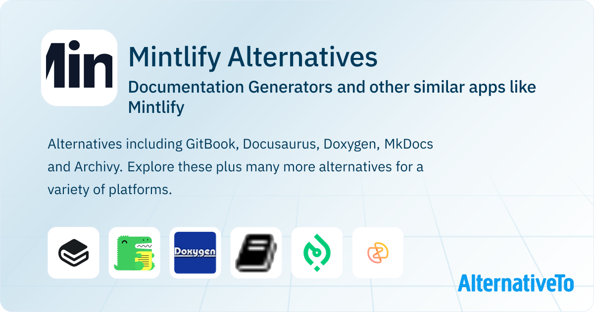 Mintlify Alternatives: Top 12 Documentation Generators & Similar Apps ...