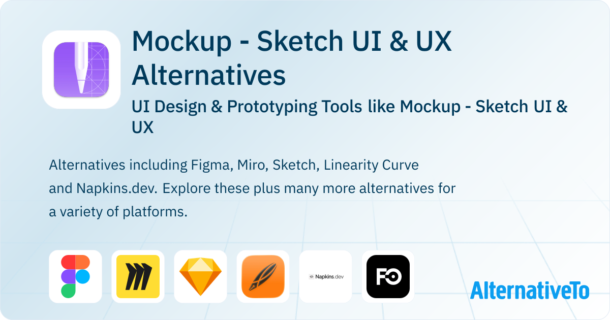 Mockup - Sketch UI & UX Alternatives: Top 20 UI Design Tools ...