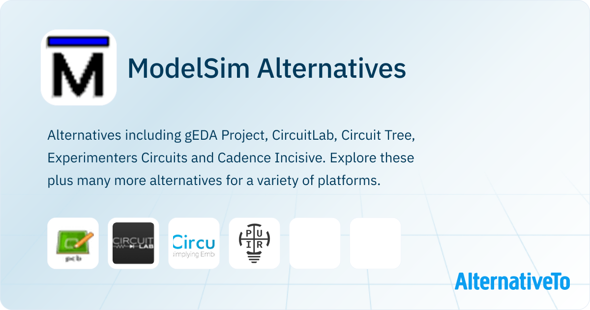Modelasim ModelSim Alternatives - Explore Similar Software | AlternativeTo