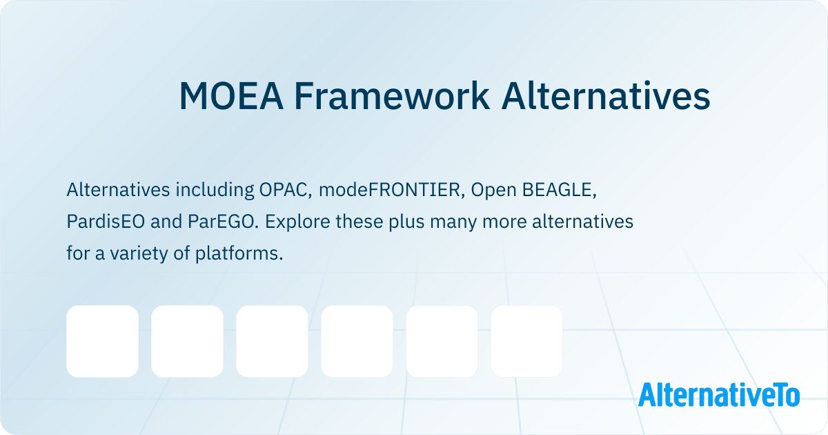 MOEA Framework Alternatives - Explore Similar Software | AlternativeTo