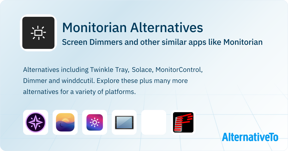 Monitorian Alternatives: Top 12 Screen Dimmers & Similar Apps ...