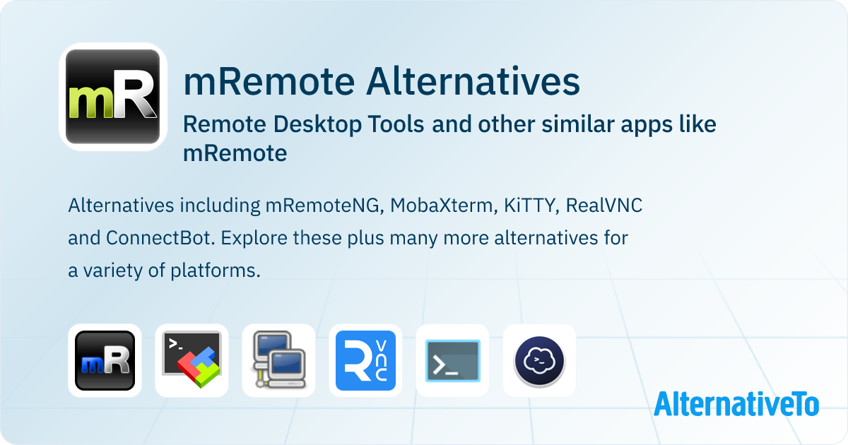 Great mRemote Alternatives: Top Remote Desktop Tools | AlternativeTo