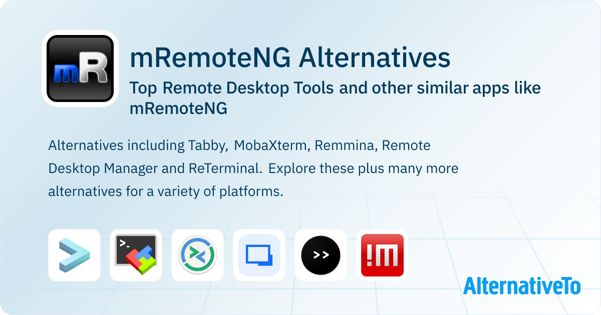 Best mRemoteNG Alternatives: Top Remote Desktop Tools in 2026 ...