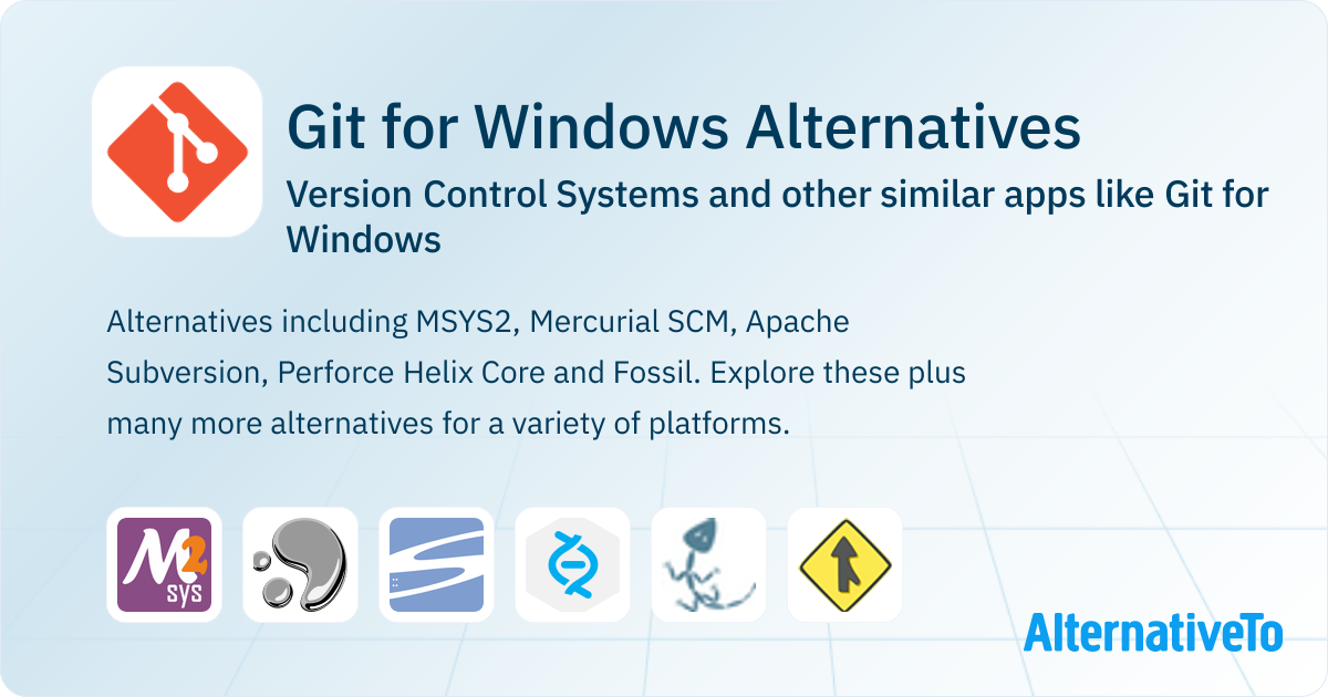 Git for Windows Alternatives: Version Control Systems & Similar Apps ...