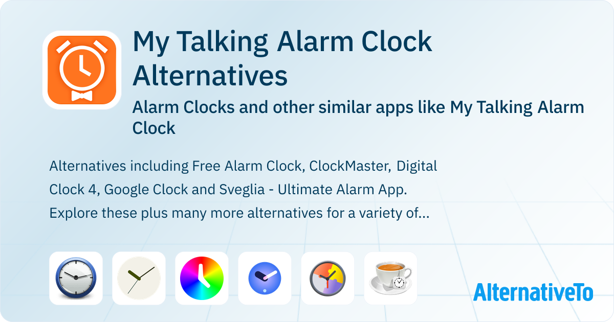 My Talking Alarm Clock Alternatives: Top 12 Alarm Clocks & Similar Apps ...