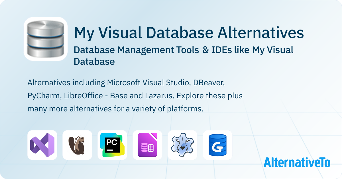 My Visual Database Alternatives: Top 12 Database Management Tools ...