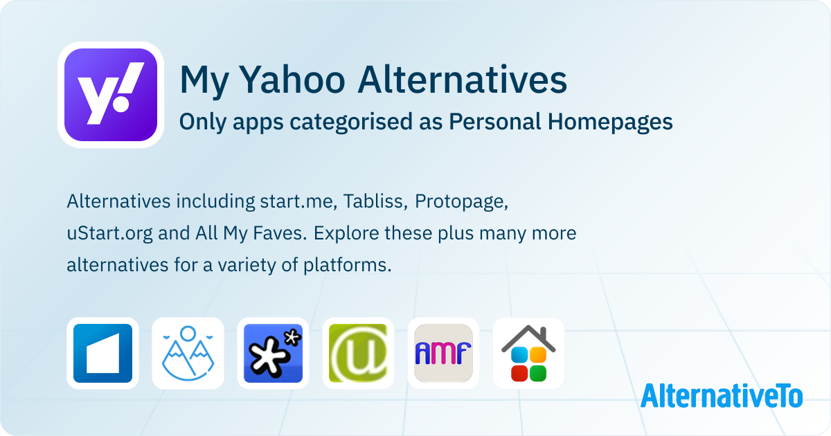 My Yahoo Alternatives: Top 12 Personal Homepages | AlternativeTo