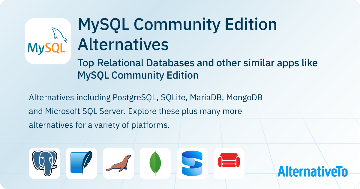 Great MySQL Community Edition Alternatives: Top Relational Databases in ...
