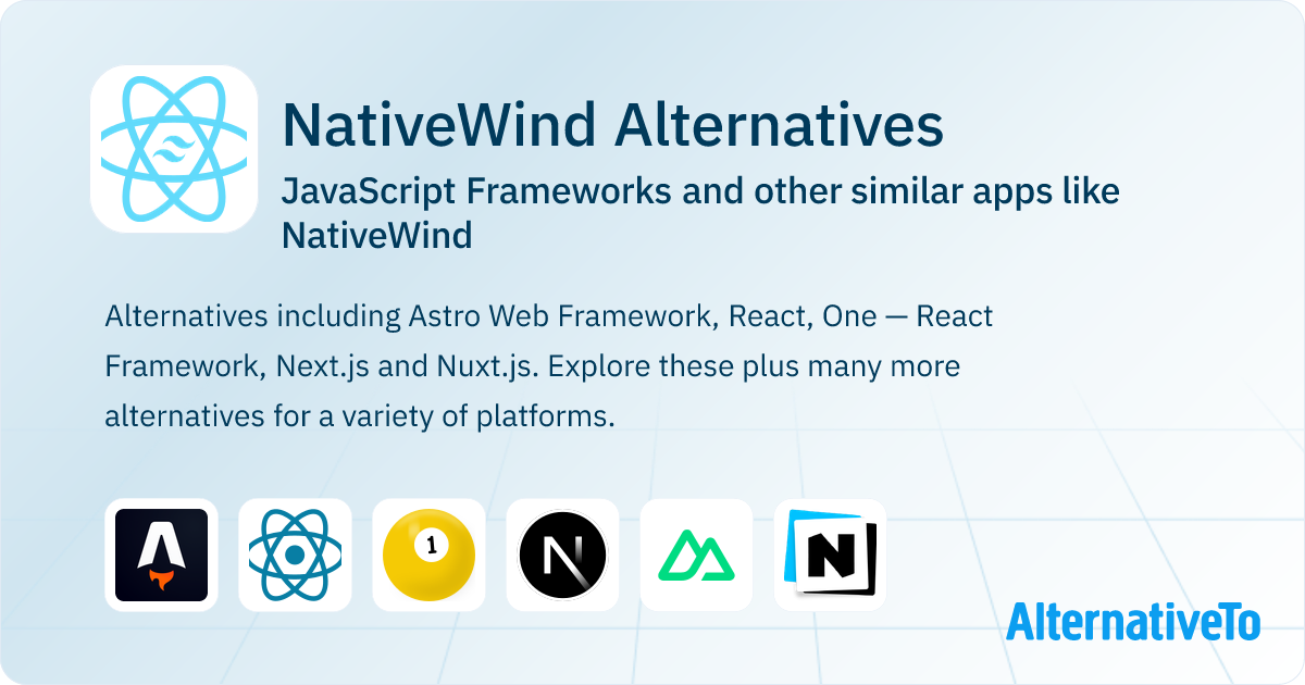 NativeWind Alternatives: Top 19 JavaScript Frameworks & Similar Apps ...