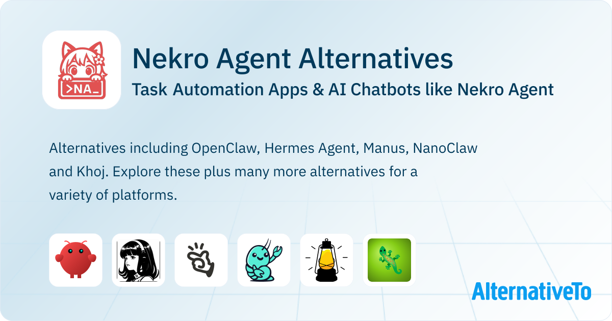 Nekro Agent Alternatives: Top 12 AI Chatbots | AlternativeTo